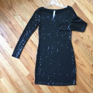 Sequined mini dress